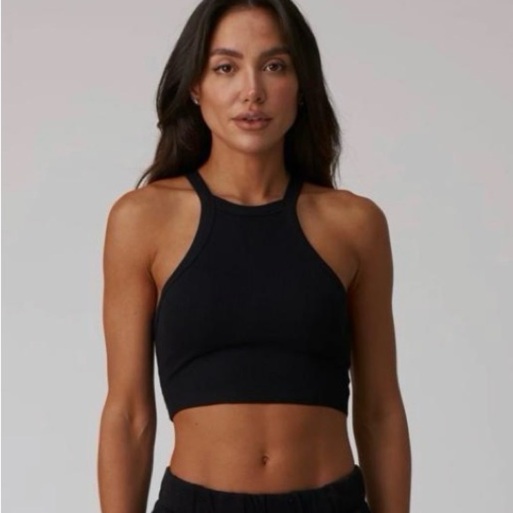 Ribbed Halter Tank